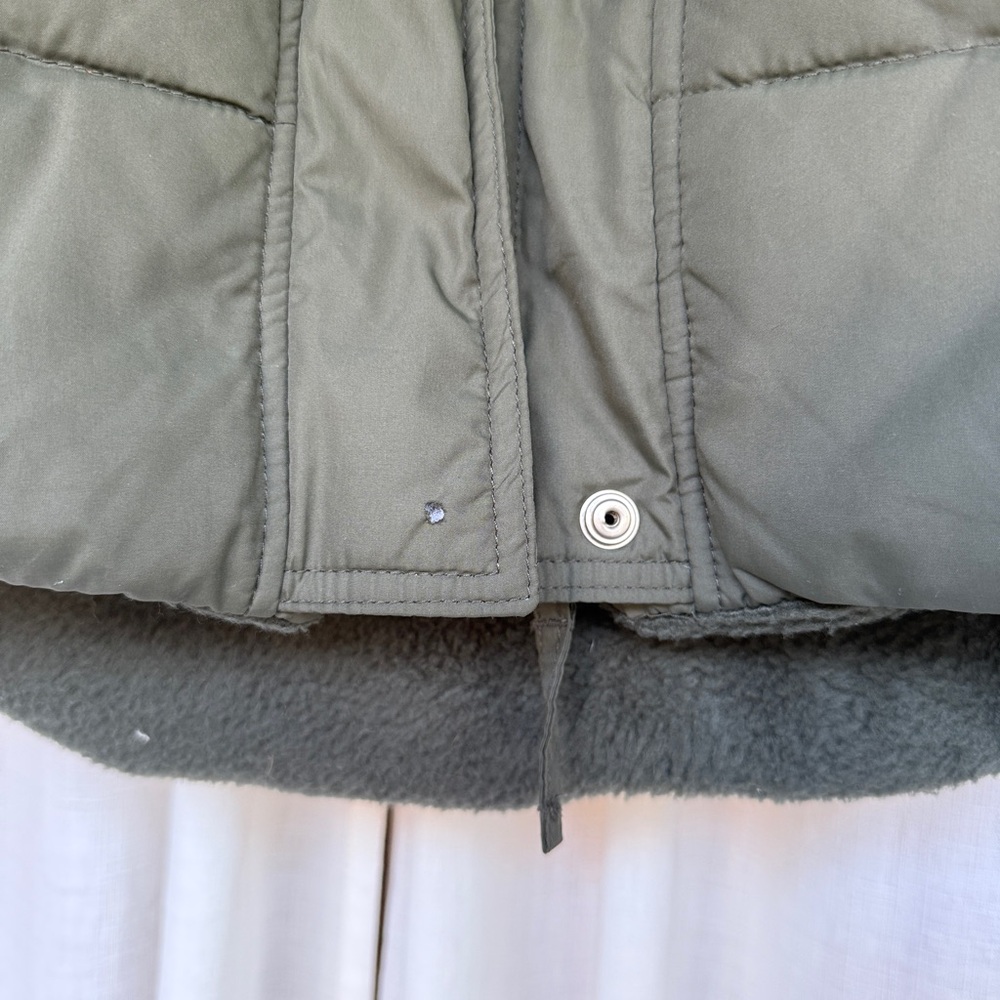 Bitten by Sarah Jessica Parker Green Puffer Jacket Quilted Stand-up Collar - Picture 3 of 4